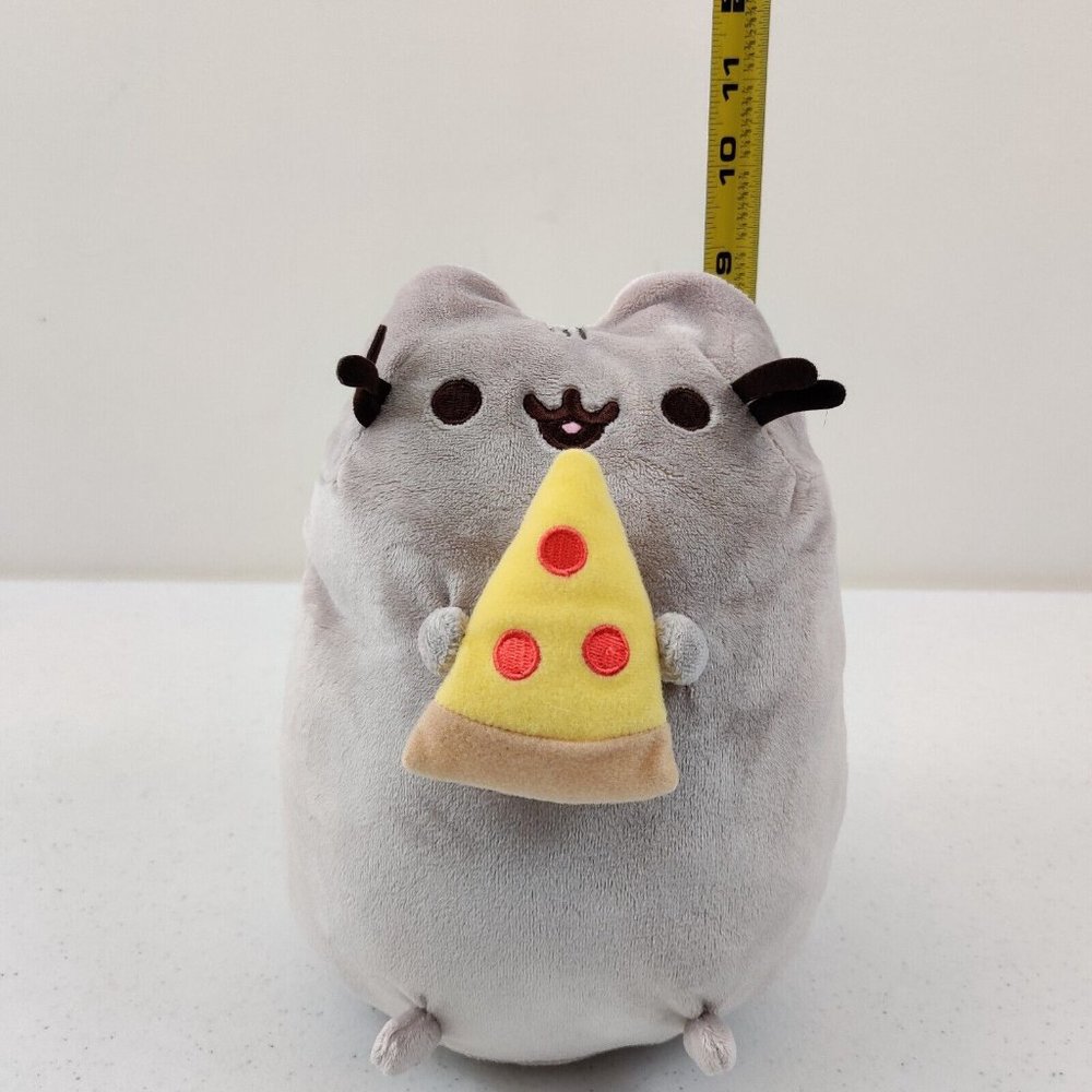 GUND Pusheen Cat Holding Pizza Plush Stuffed Animal Toy - Picture 7 of 9